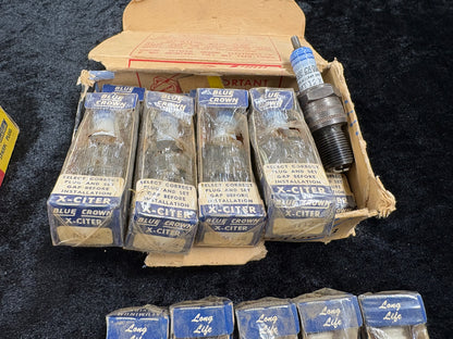 BLUE CROWN SPARK PLUG N.O.S. PACKAGE