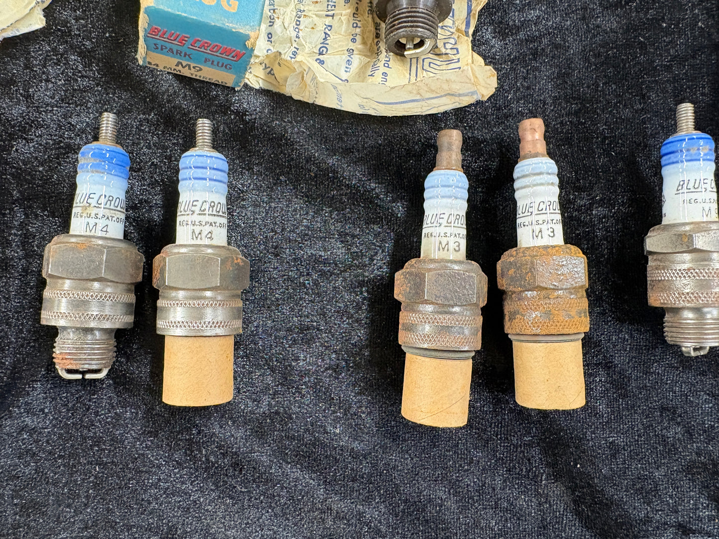 BLUE CROWN SPARK PLUG N.O.S. PACKAGE