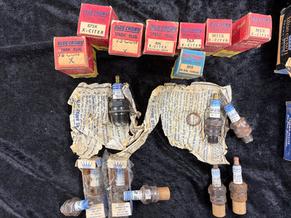 BLUE CROWN SPARK PLUG N.O.S. PACKAGE