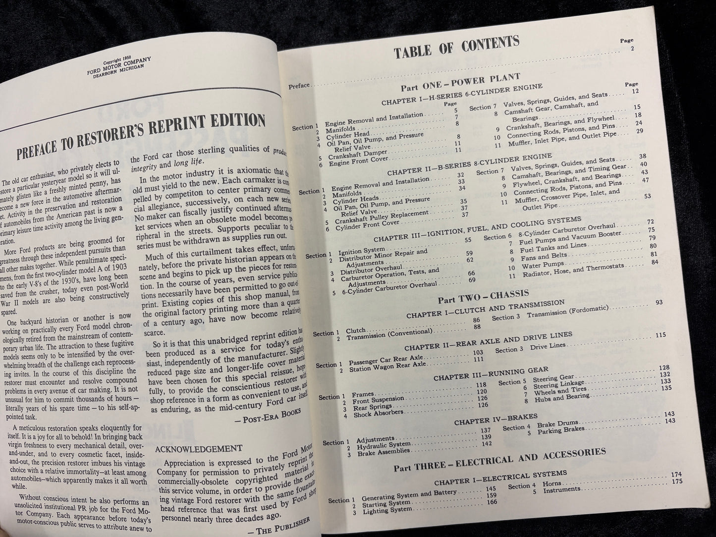 Ford Shop Manual: Passenger Car; 1949-1950-1951