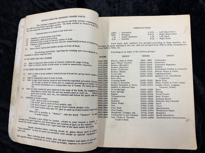 1949 Ford Meteor Chassis and Body Parts Catalogue List Book Manual Canadian