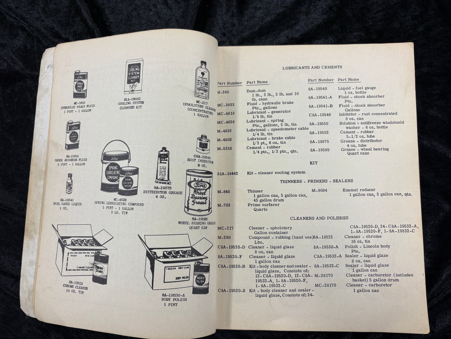 1949 Ford Meteor Chassis and Body Parts Catalogue List Book Manual Canadian