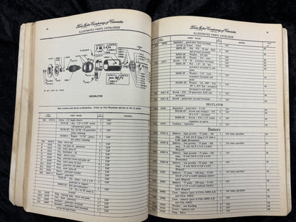 1949 Ford Meteor Chassis and Body Parts Catalogue List Book Manual Canadian