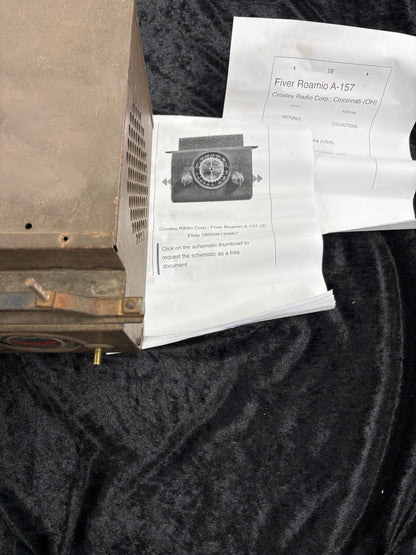 CROSELY 1937 - 1938  Auto Tube Radio