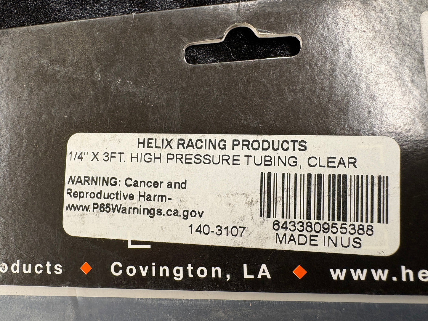 HELIX 1/4" High Pressure Hose