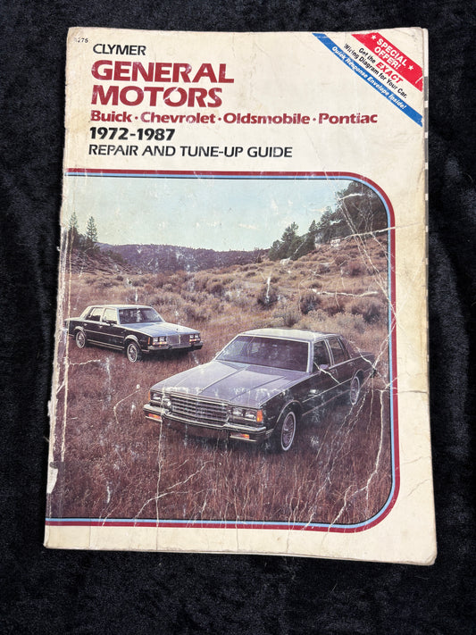 Clymer General Motors 1972-1987 Repair and Tune Up Guide Buick Chevy Pontiac