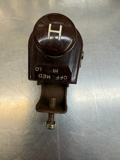 vintage under - dash car heater switch
