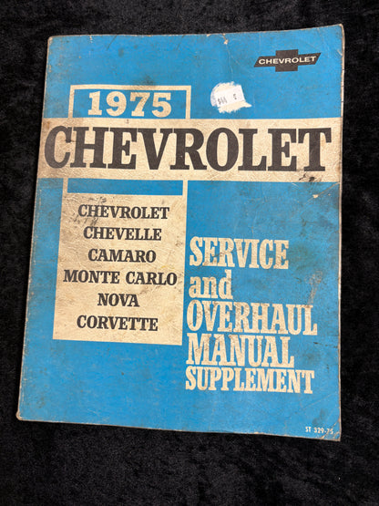 1975 chevrolet chevelle,camaro,monte carlo,nova,corvette service manual