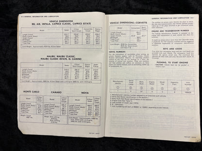 1975 chevrolet chevelle,camaro,monte carlo,nova,corvette service manual