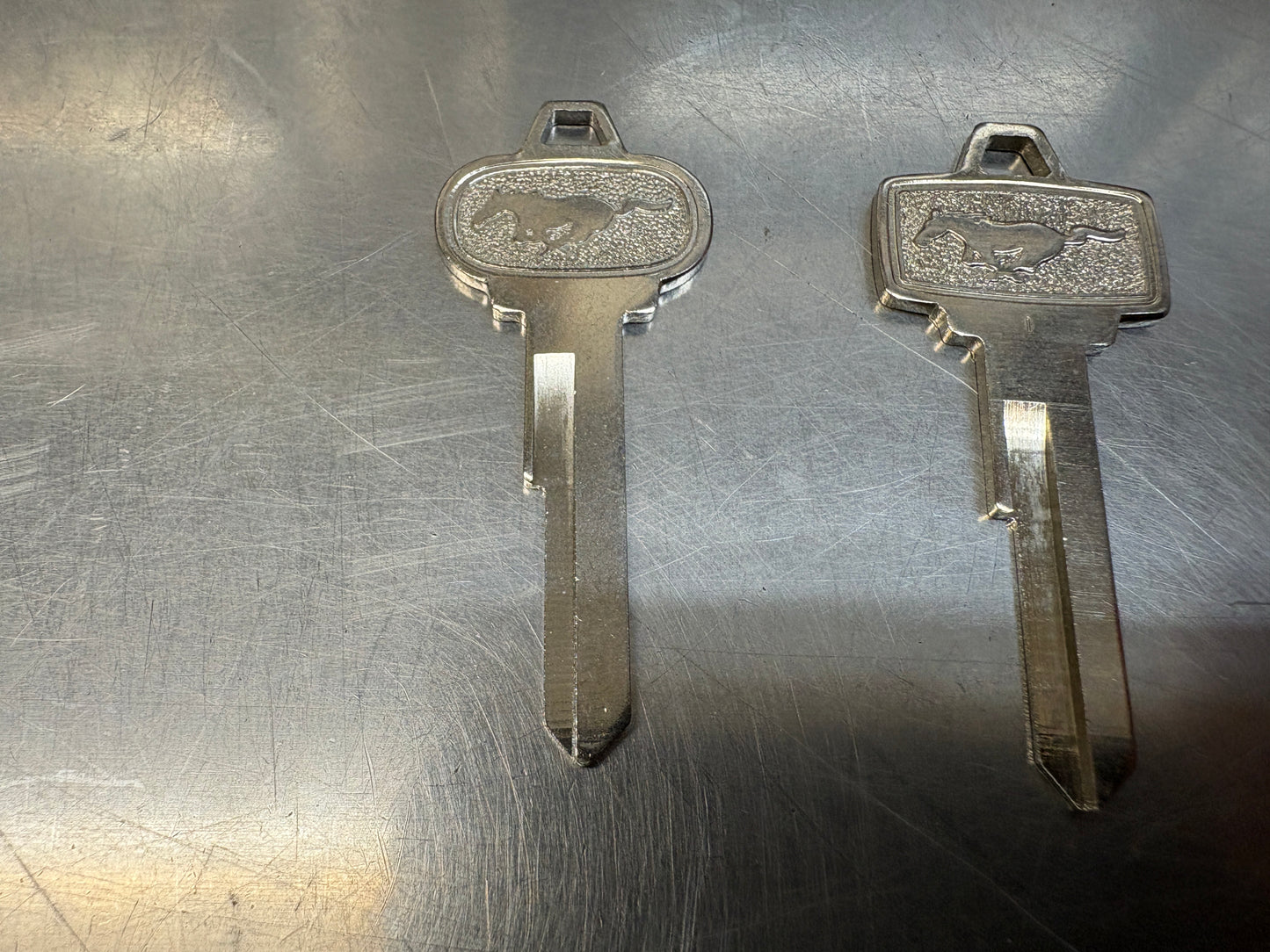 1964-1966 Ford Mustang Pony Logo Key Blank For Ignition & Door For Ford Mustang | Direct Replacement | 1965