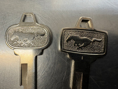 1964-1966 Ford Mustang Pony Logo Key Blank For Ignition & Door For Ford Mustang | Direct Replacement | 1965