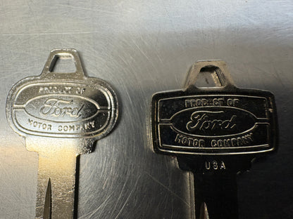 1964-1966 Ford Mustang Pony Logo Key Blank For Ignition & Door For Ford Mustang | Direct Replacement | 1965