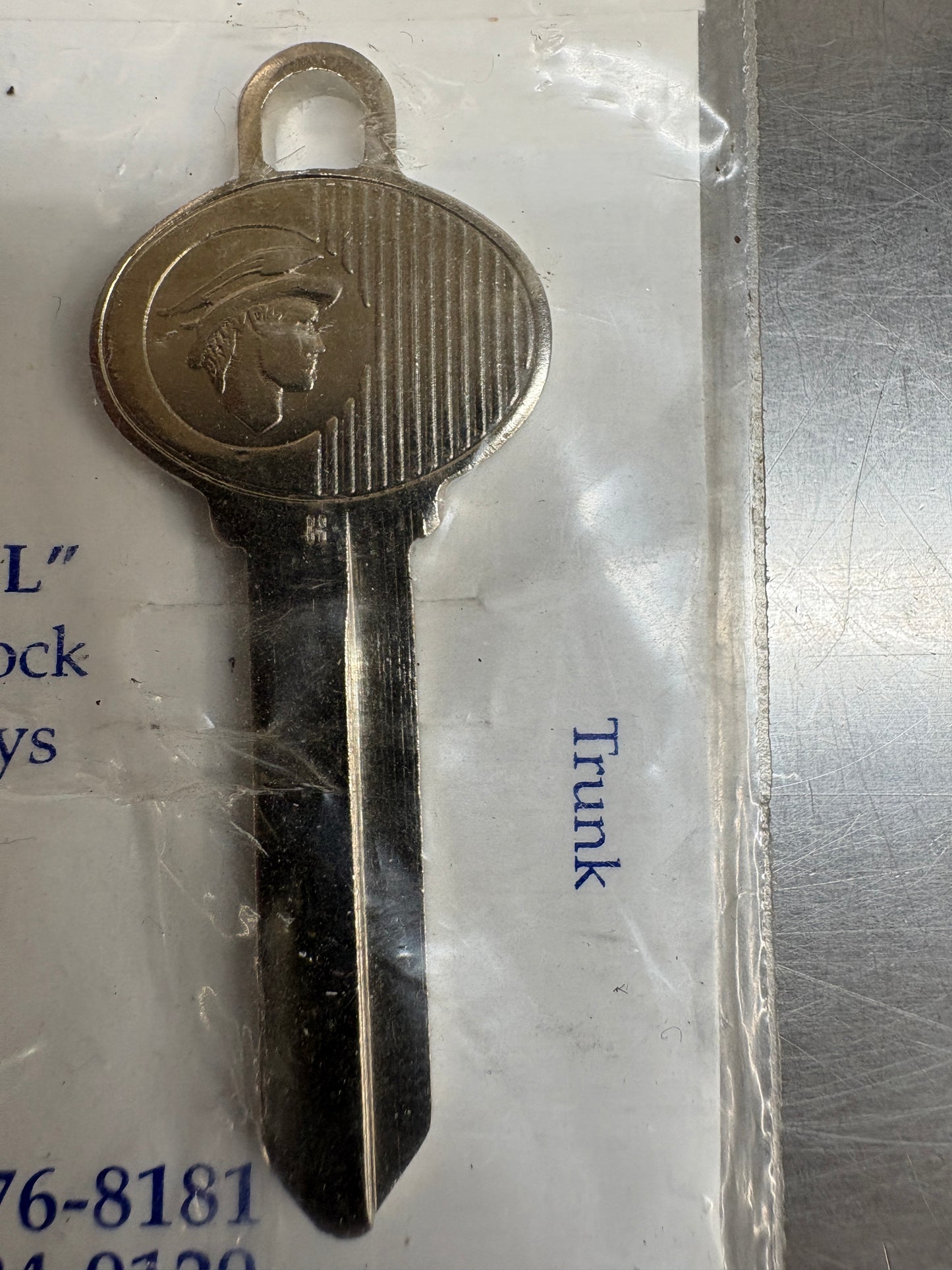 Mercury Man ignition and trunk key blanks