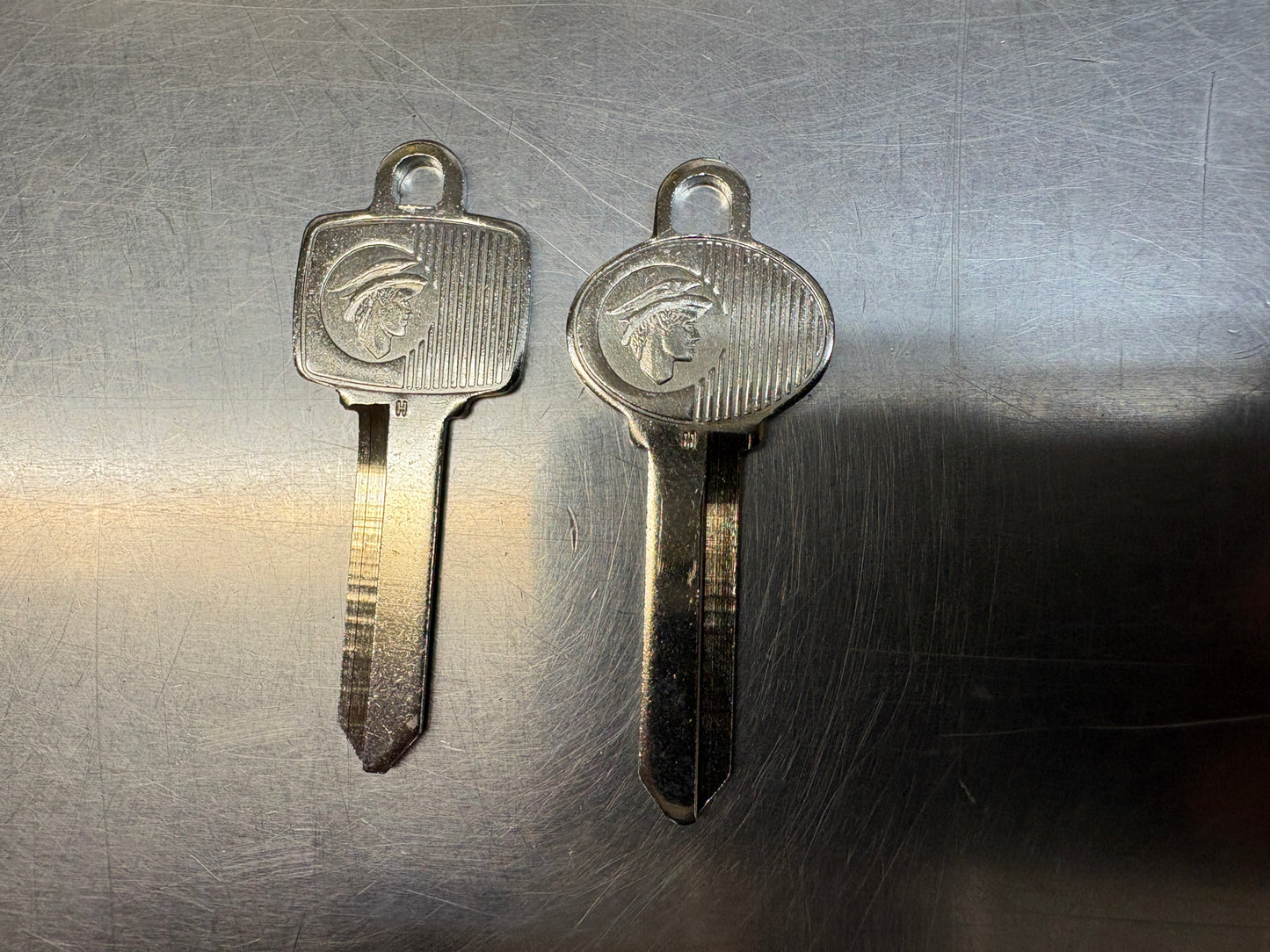 Mercury Man ignition and trunk key blanks