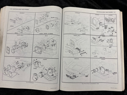 Original 1976 Chevy Shop Manual Sup El Camino Camaro Corvette Impala Monte Carlo