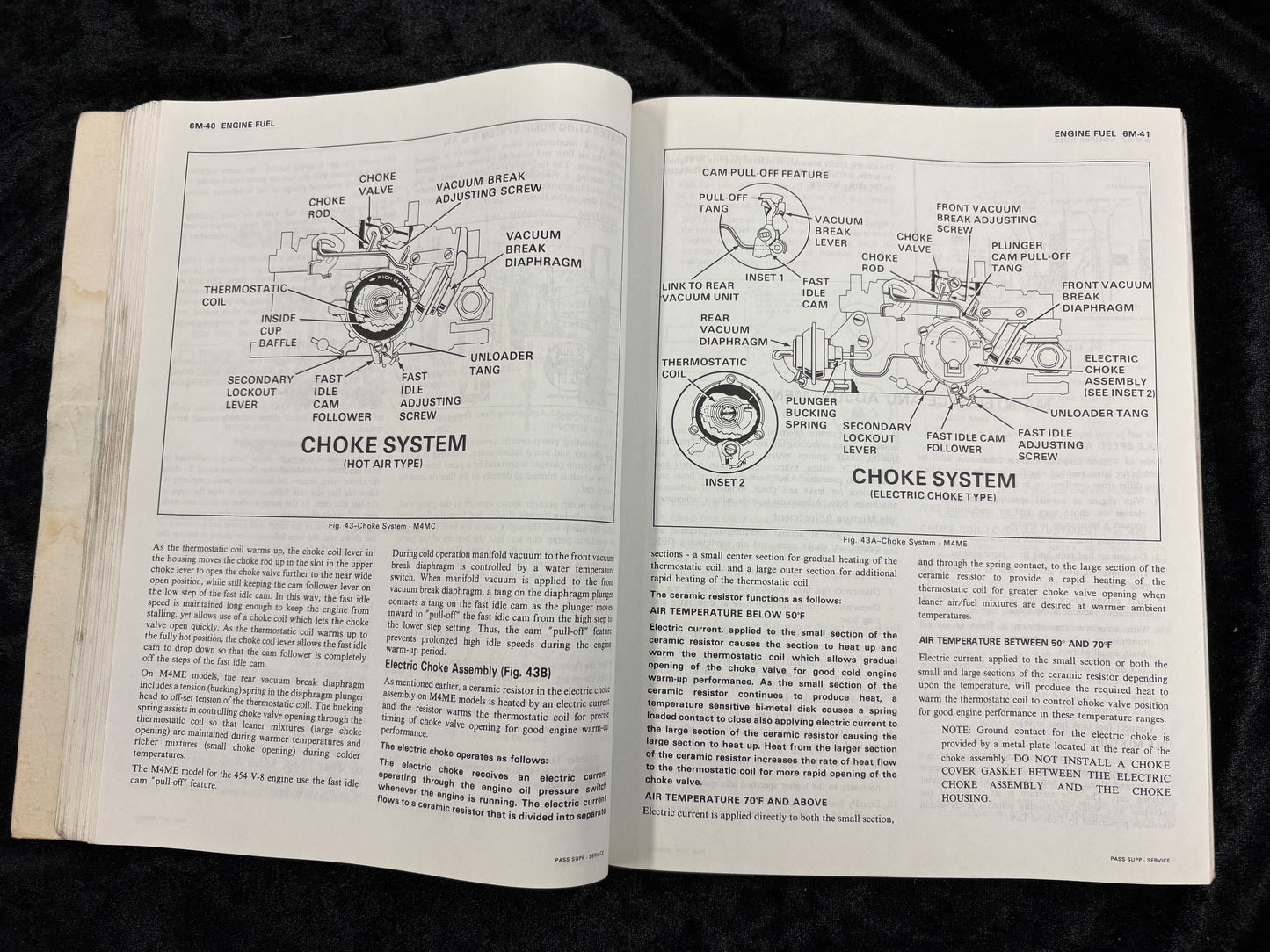 Original 1976 Chevy Shop Manual Sup El Camino Camaro Corvette Impala Monte Carlo