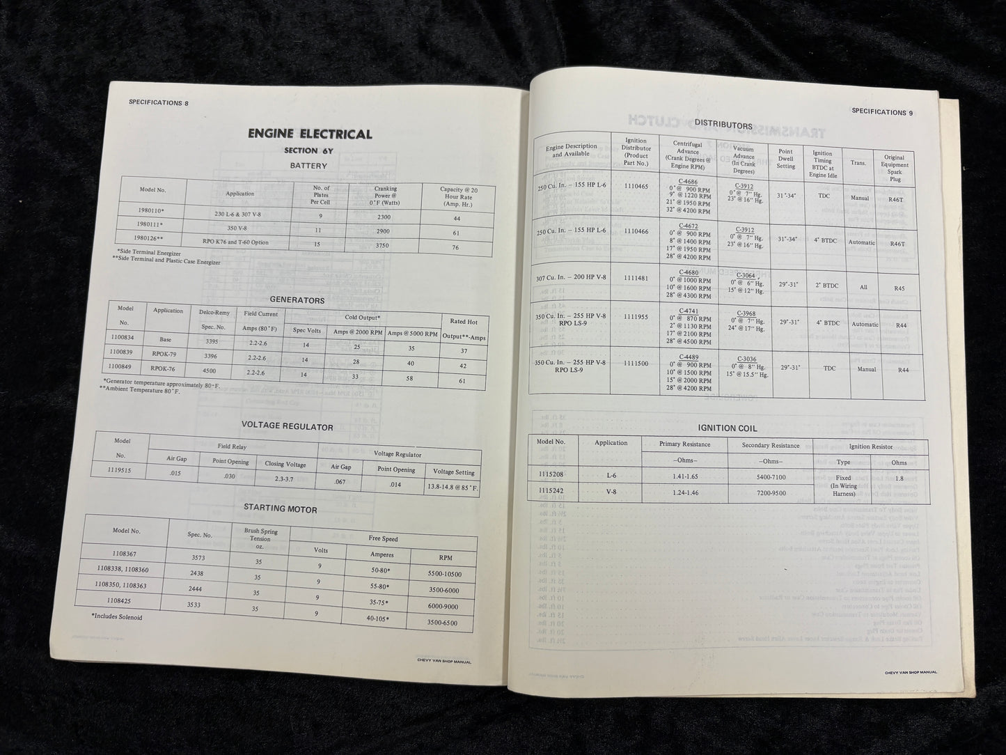 1971 Chevrolet Van Sportvan Service Manual