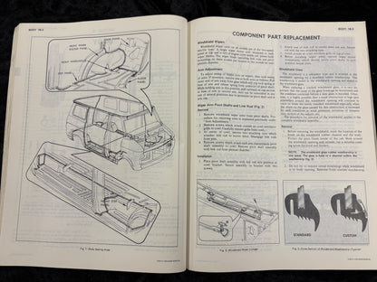 1972 Chevrolet Van G10 G20 G 10 20 30 Sportvan service shop manual ORIGINAL