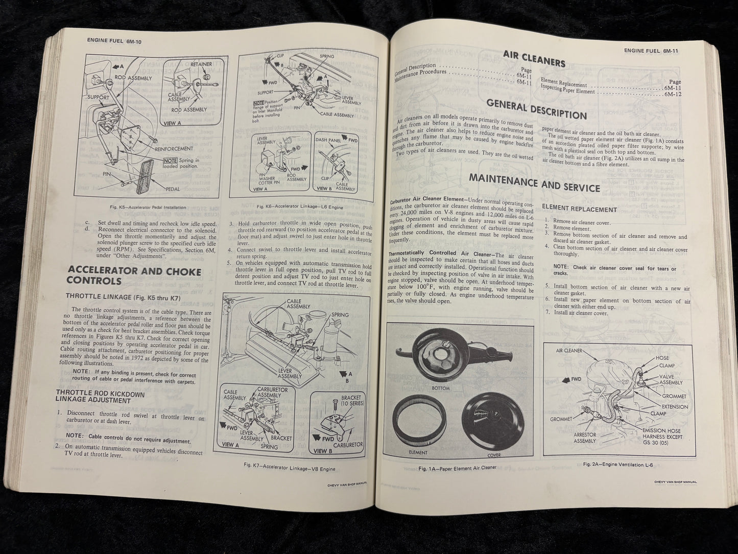 1972 Chevrolet Van G10 G20 G 10 20 30 Sportvan service shop manual ORIGINAL