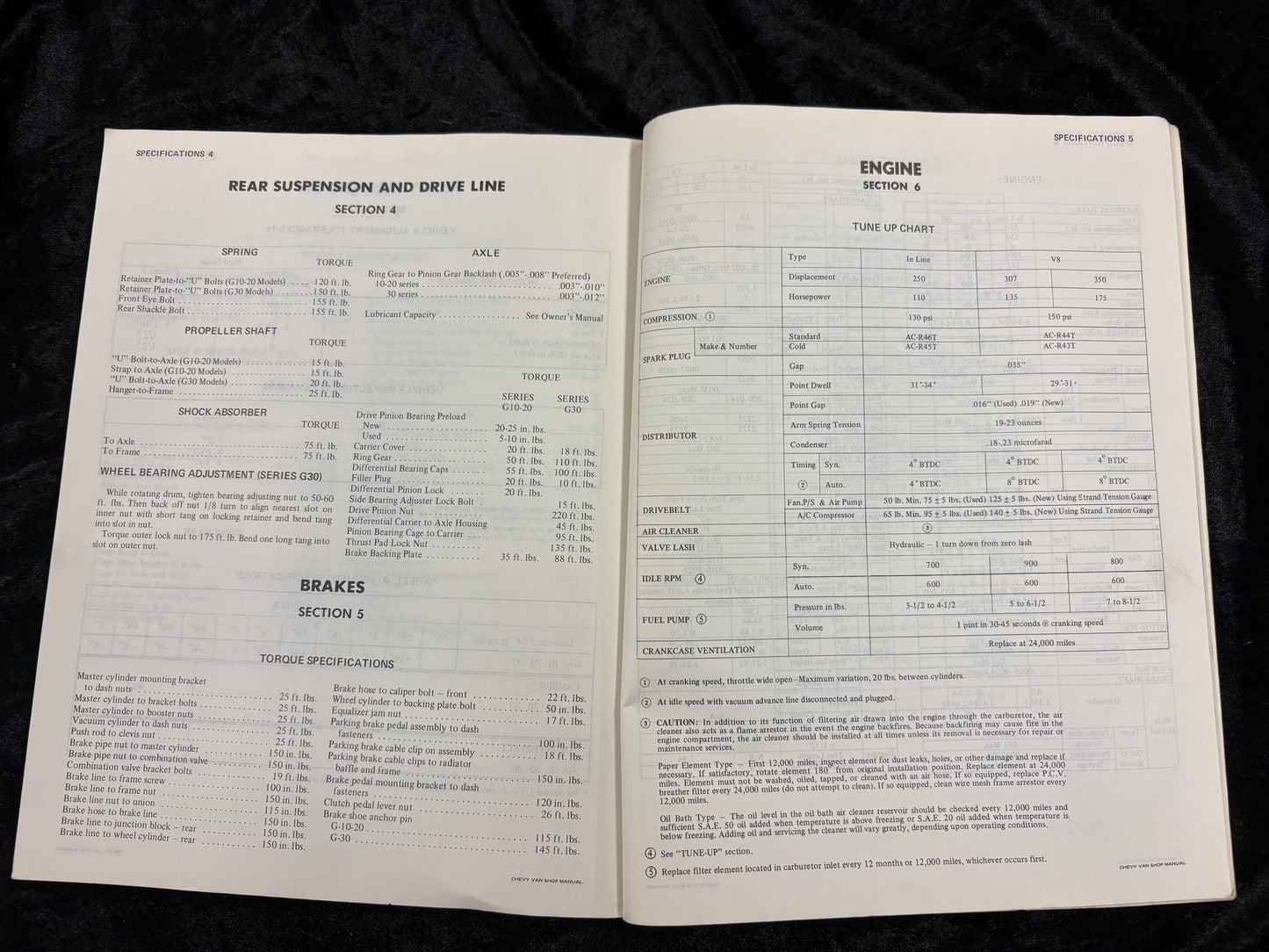 1972 Chevrolet Van G10 G20 G 10 20 30 Sportvan service shop manual ORIGINAL