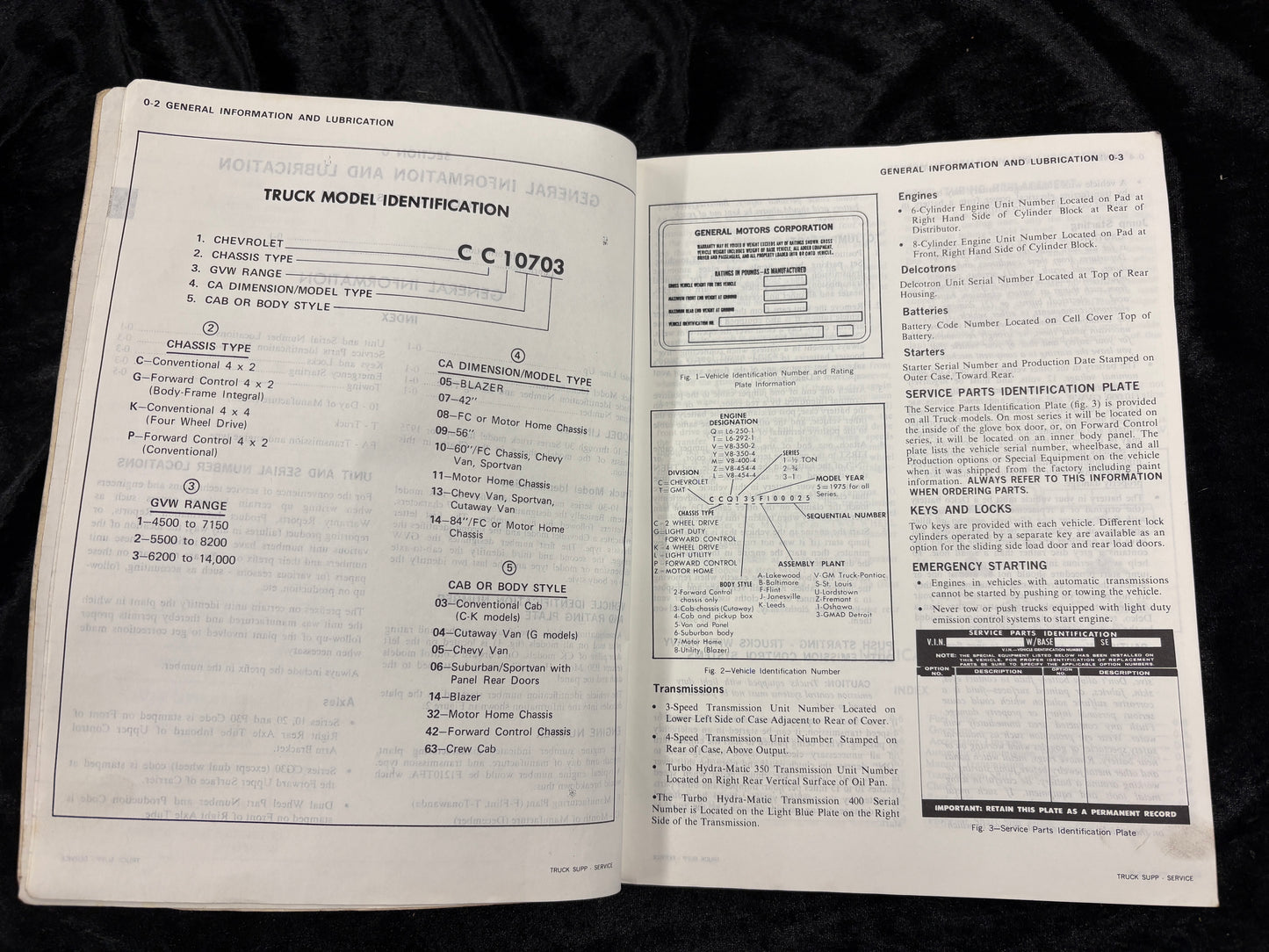 1975 Chevrolet Light Duty Truck Service And Overhaul Manual Supplement | Made in United States