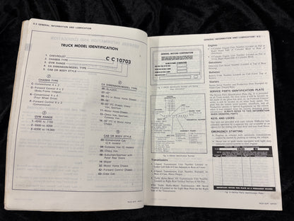 1975 Chevrolet Light Duty Truck Service And Overhaul Manual Supplement | Made in United States