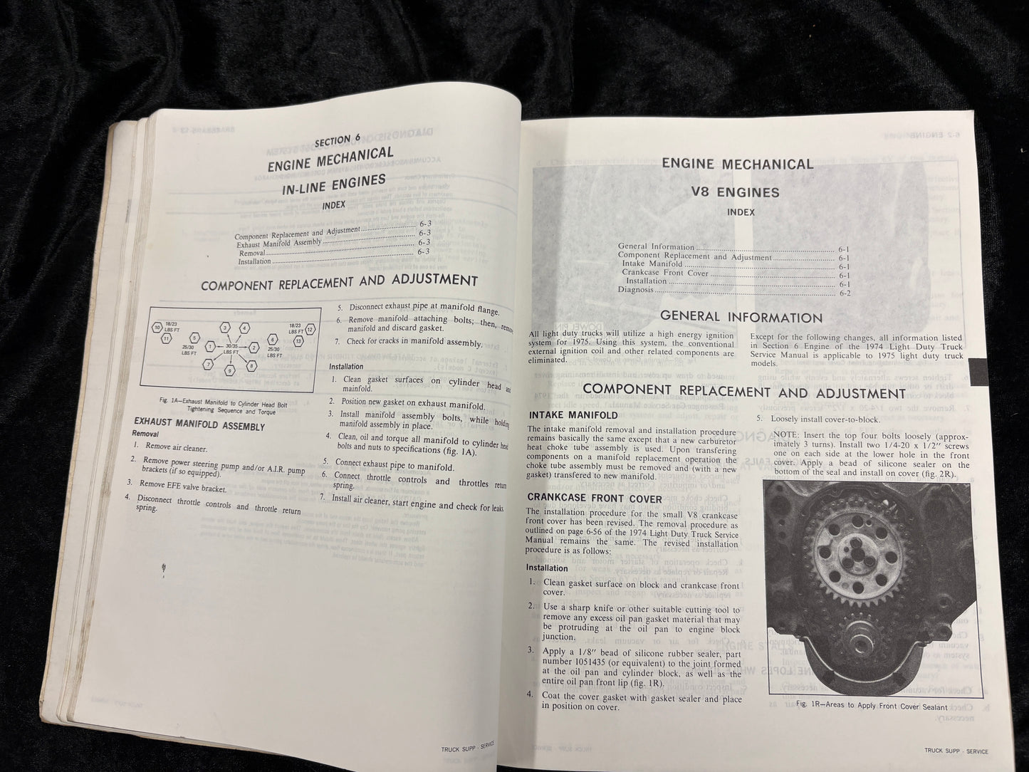 1975 Chevrolet Light Duty Truck Service And Overhaul Manual Supplement | Made in United States