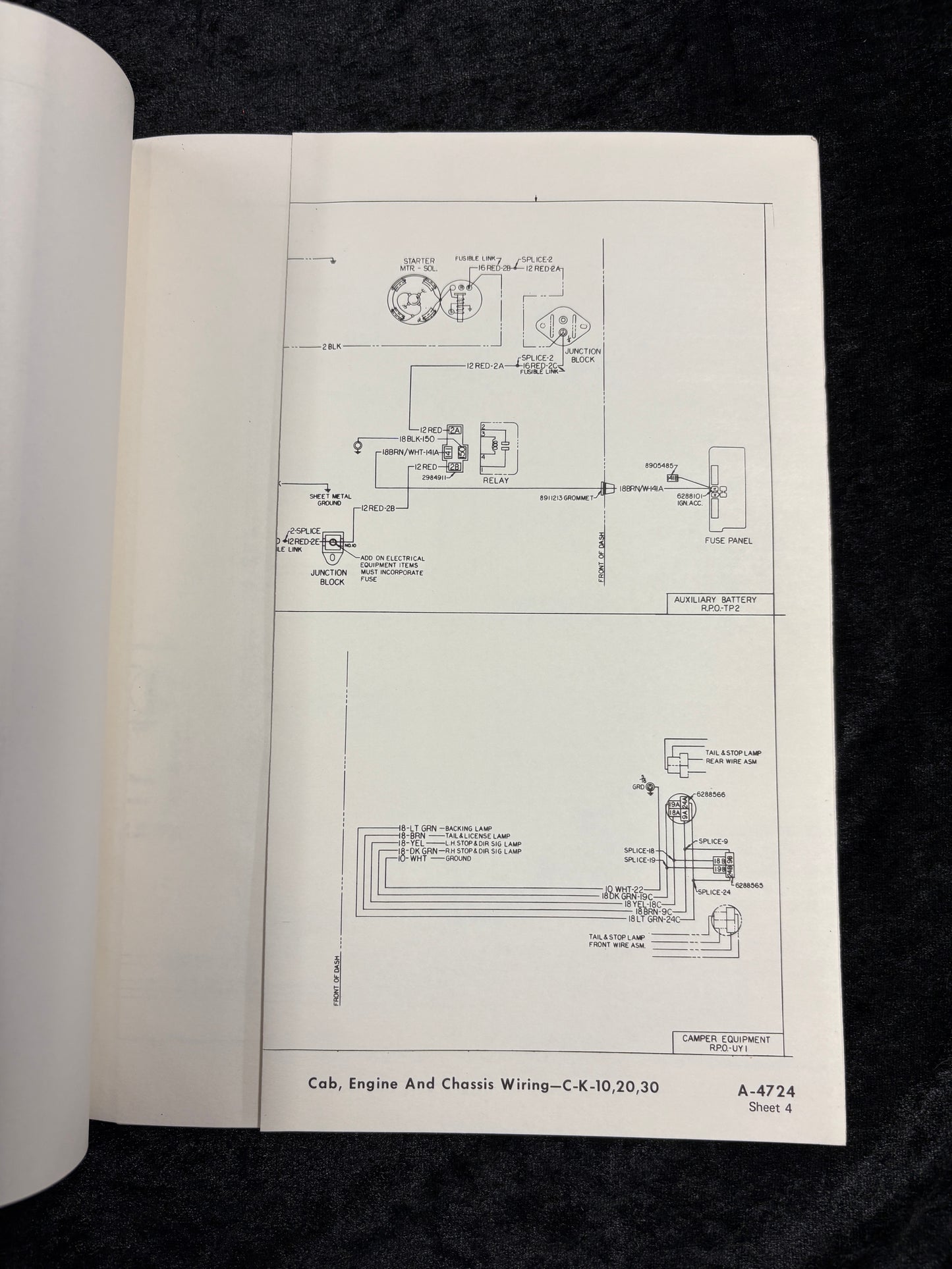 1976 Chevrolet GMC Truck Wiring Diagrams (Models 10-1500 Thru 30-3500 ) - 11x26 inch Foldouts
