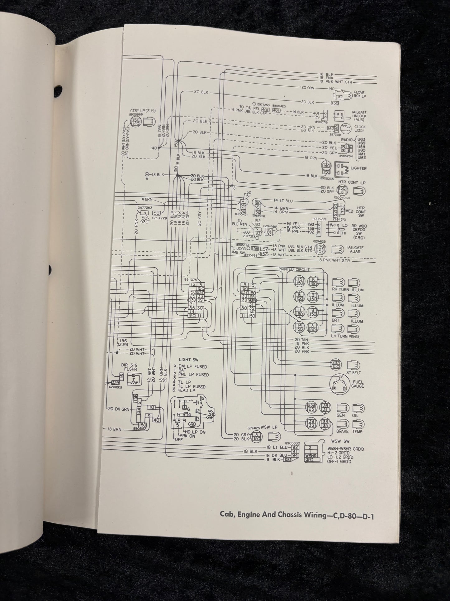 1977 CHEVROLET TRUCK WIRING DIAGRAMS SERVICE MANUAL 1500 - 3500 MODELS ORIGINAL