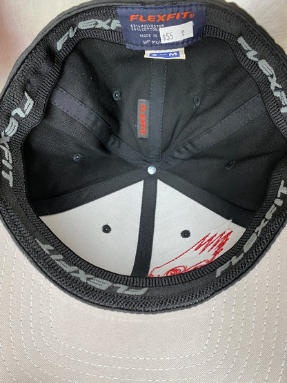 Mr. Horsepower Red Outline FlexFit Black Hat