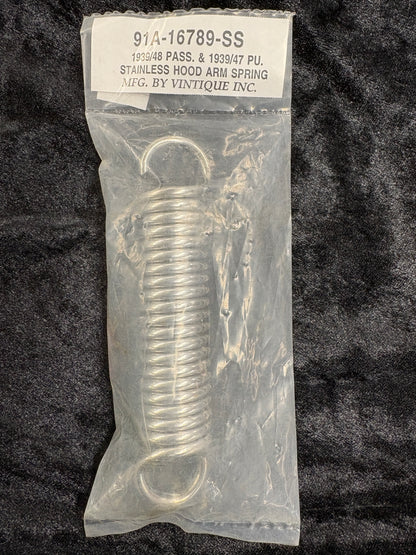 Hood Spring Stainless Steel  39-48 FORD