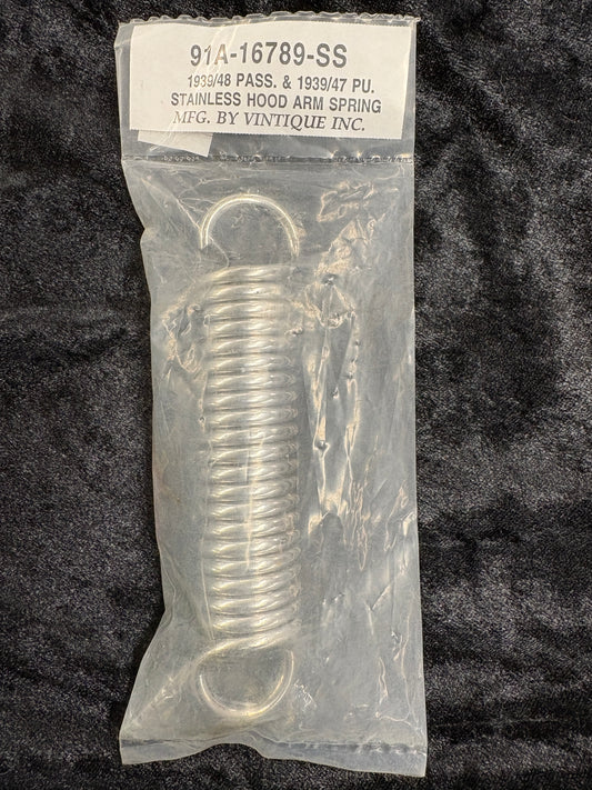 Hood Spring Stainless Steel  39-48 FORD