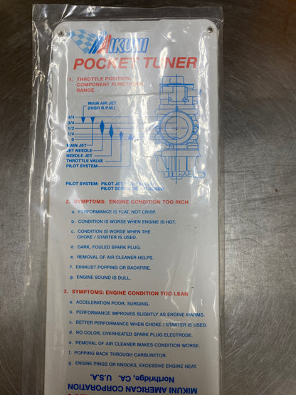 Mikuni Pocket Tuner Main Jet Tuning Calculator
