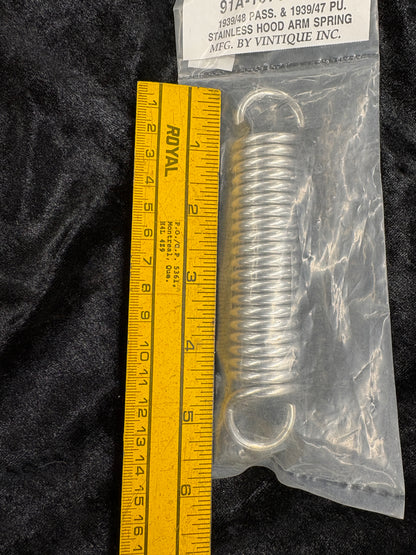 Hood Spring Stainless Steel  39-48 FORD