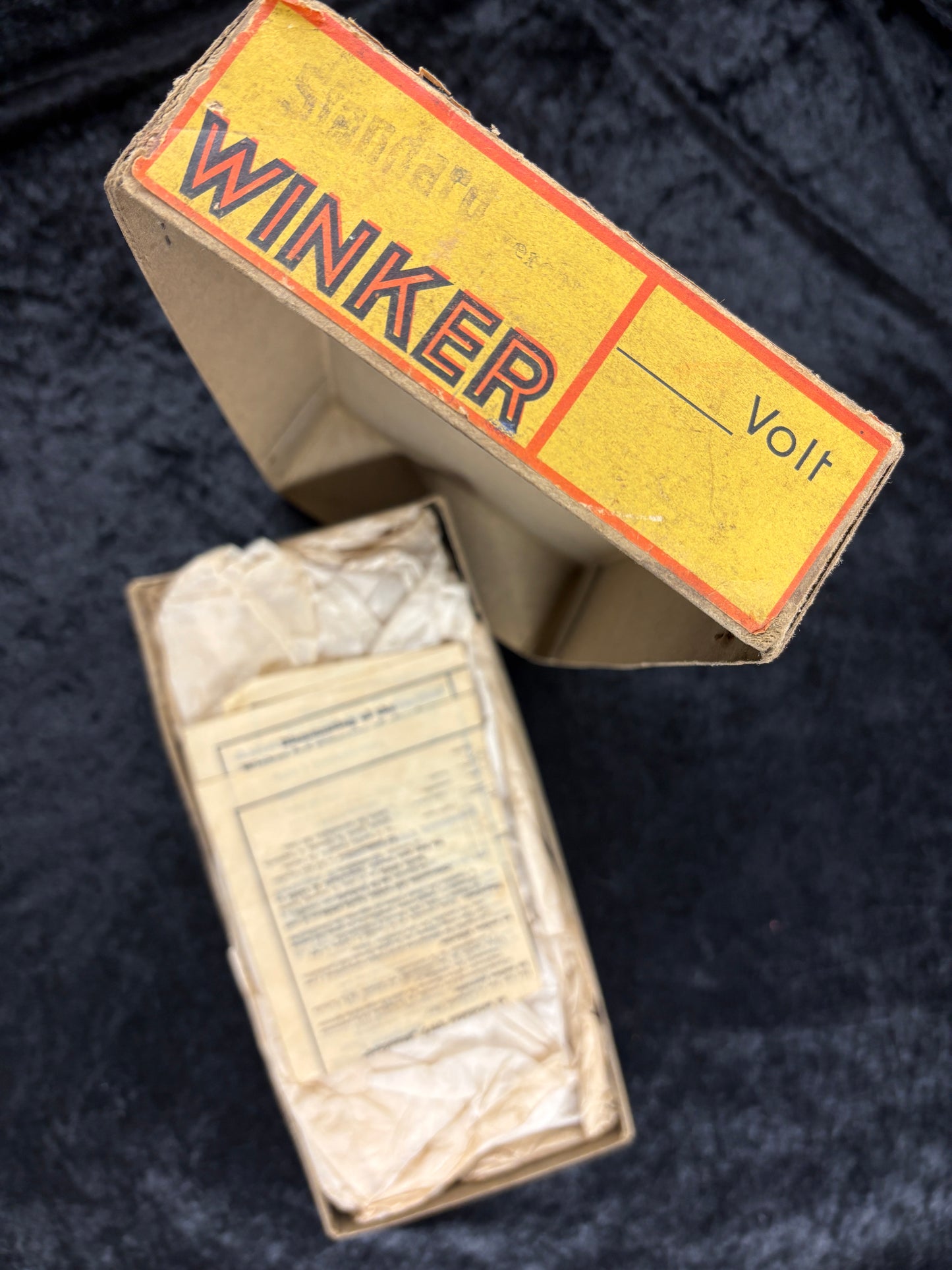 NOS Vintage SWF 6V Smooth Lens SEMAPHORES / Winkers - Complete with Switch and Manual