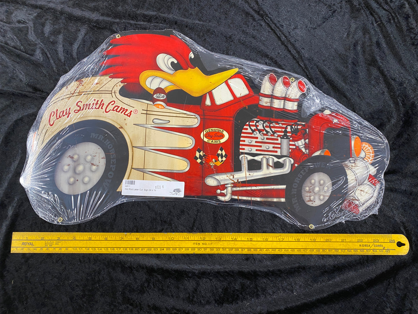 Clay Smith Hot Rod 24" Laser Cut Sign