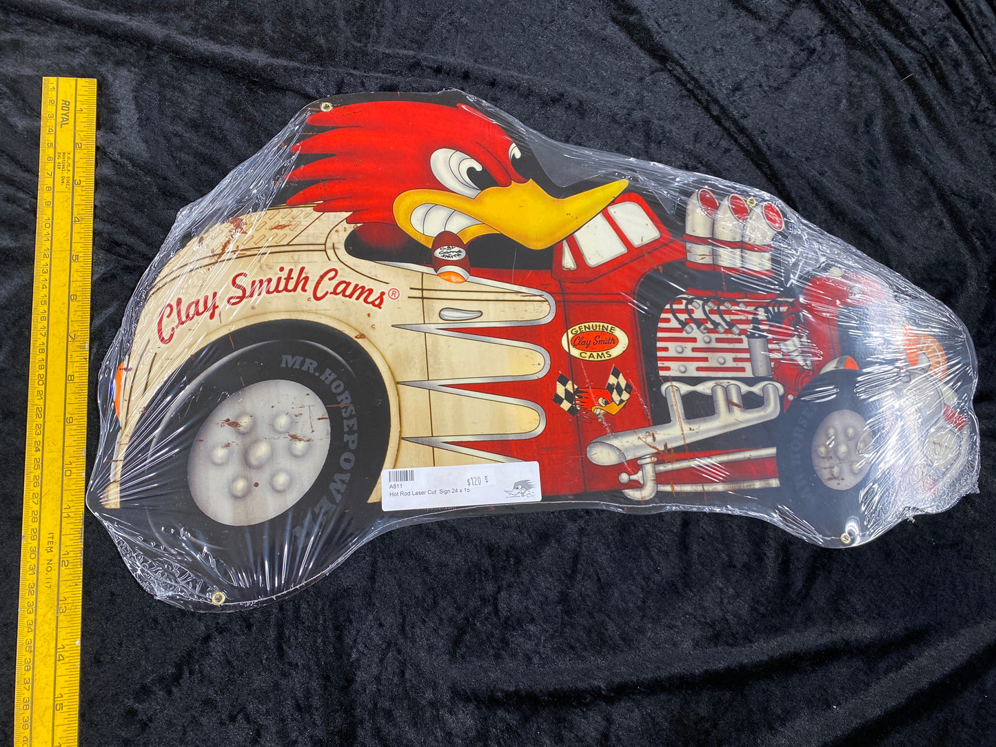 Clay Smith Hot Rod 24" Laser Cut Sign
