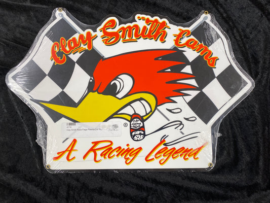 Clay Smith Race Flags Plasma Cut Sign