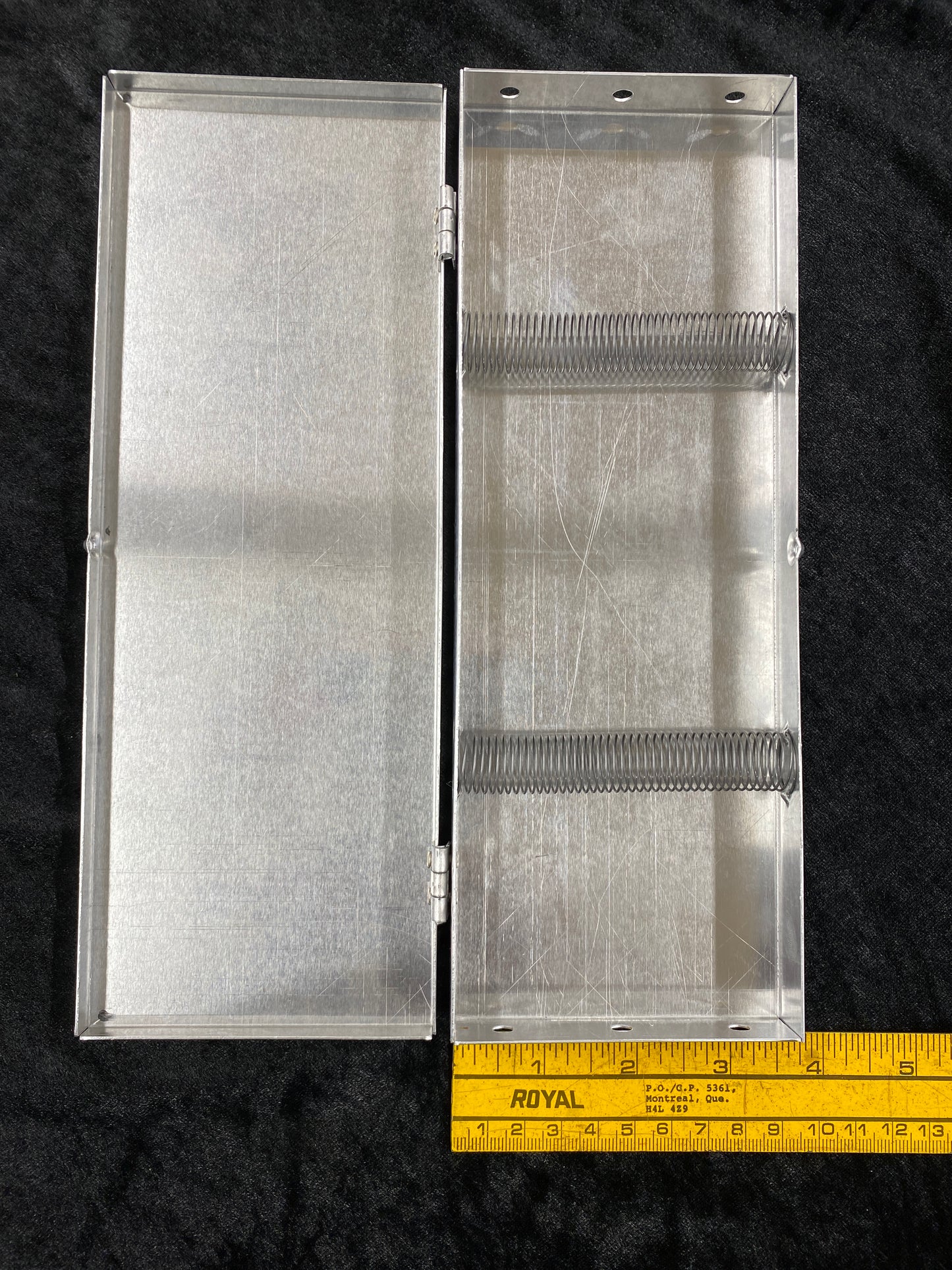 Mack Brush Spring Coil Metal Paint Brush Box 3.5" x 10"