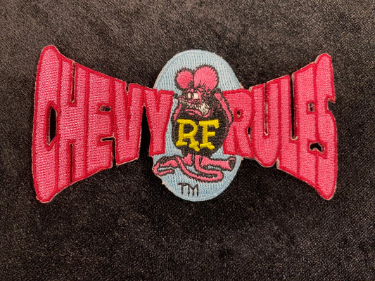 Rat Fink Chevy Rules Patch