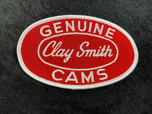 Clay Smith Oval Patch - Red with White