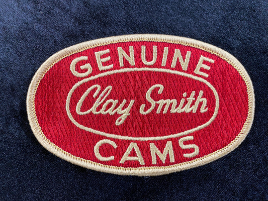 Clay Smith Oval Patch - Red with Gold