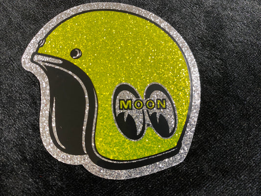MOON Helmet Sticker