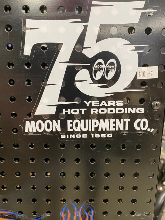 75 YEAR HOT RODDING MOON EQUIPMENT CO., SINCE 1950 STICKER