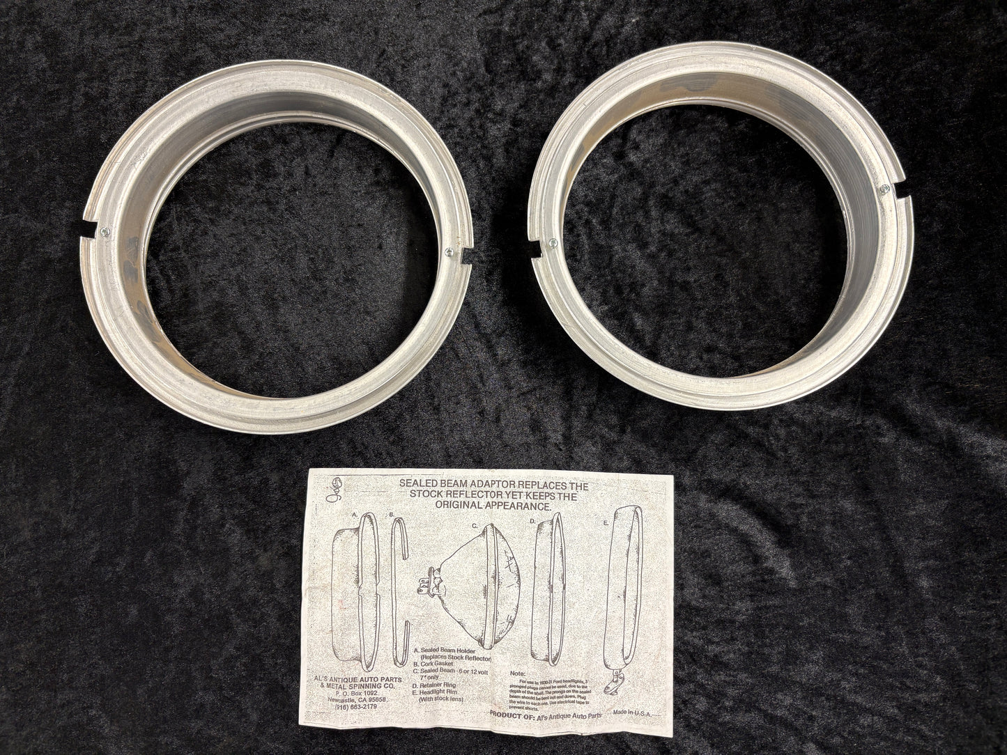 Al's antique auto parts sealed beam adapter