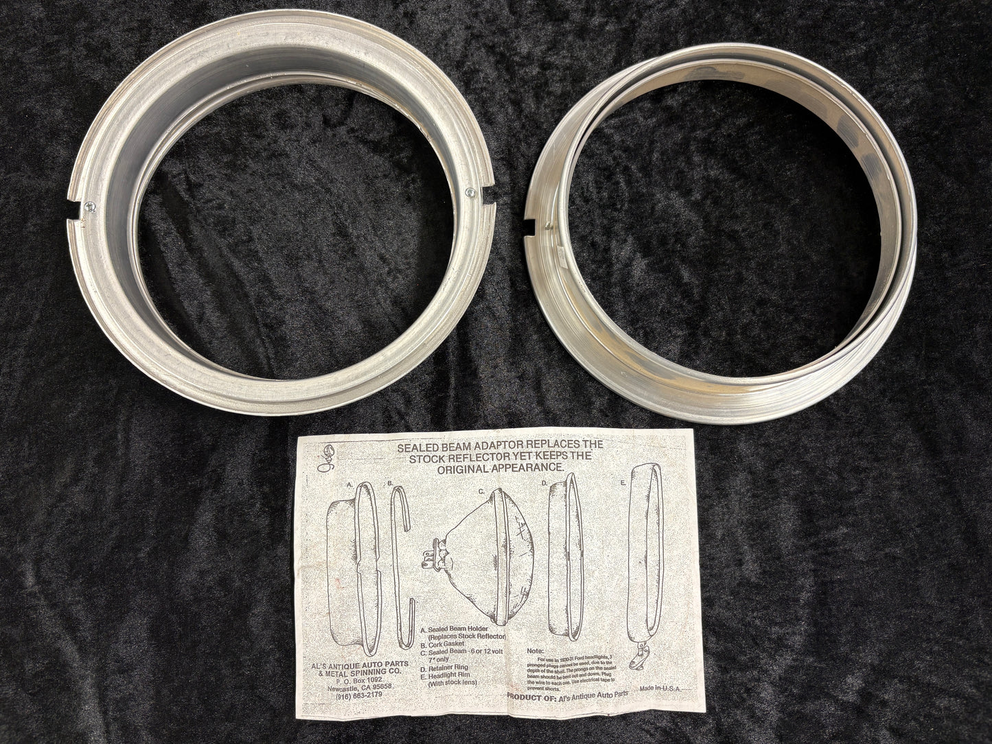 Al's antique auto parts sealed beam adapter