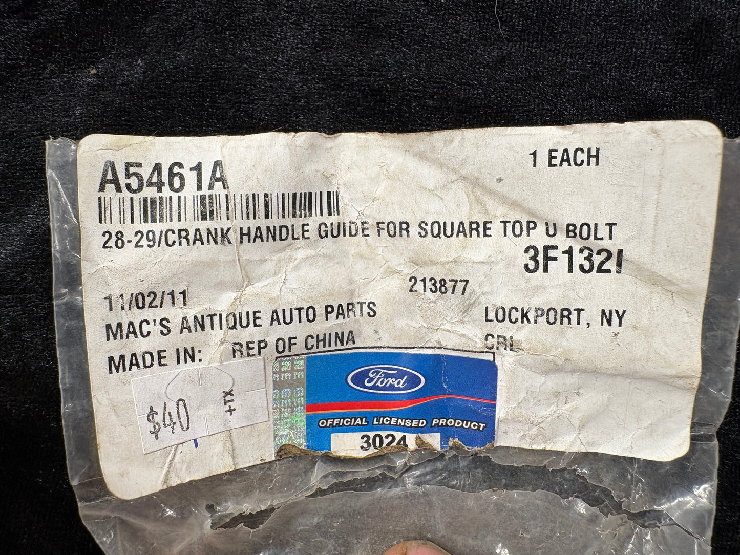 A5461A 28-29 Front Spring Crank Guide (Flat Style) for the 1928-1929 Model A