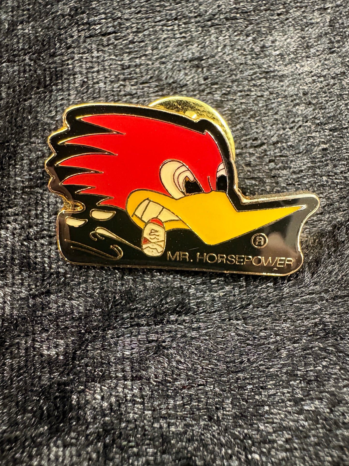 Mr. Horsepower Enamel Hat Pin
