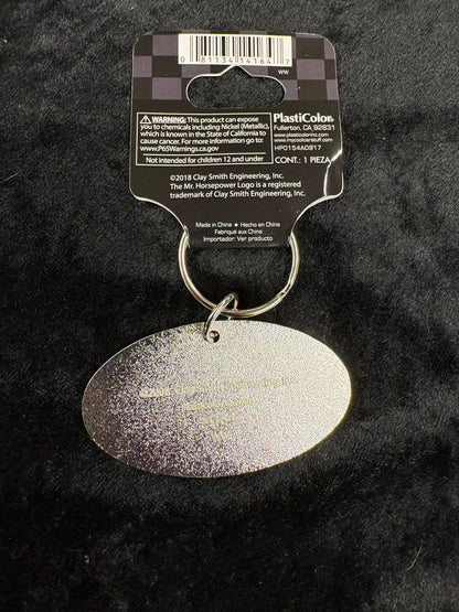 Mr. Horsepower Checkered Flag Key Chain