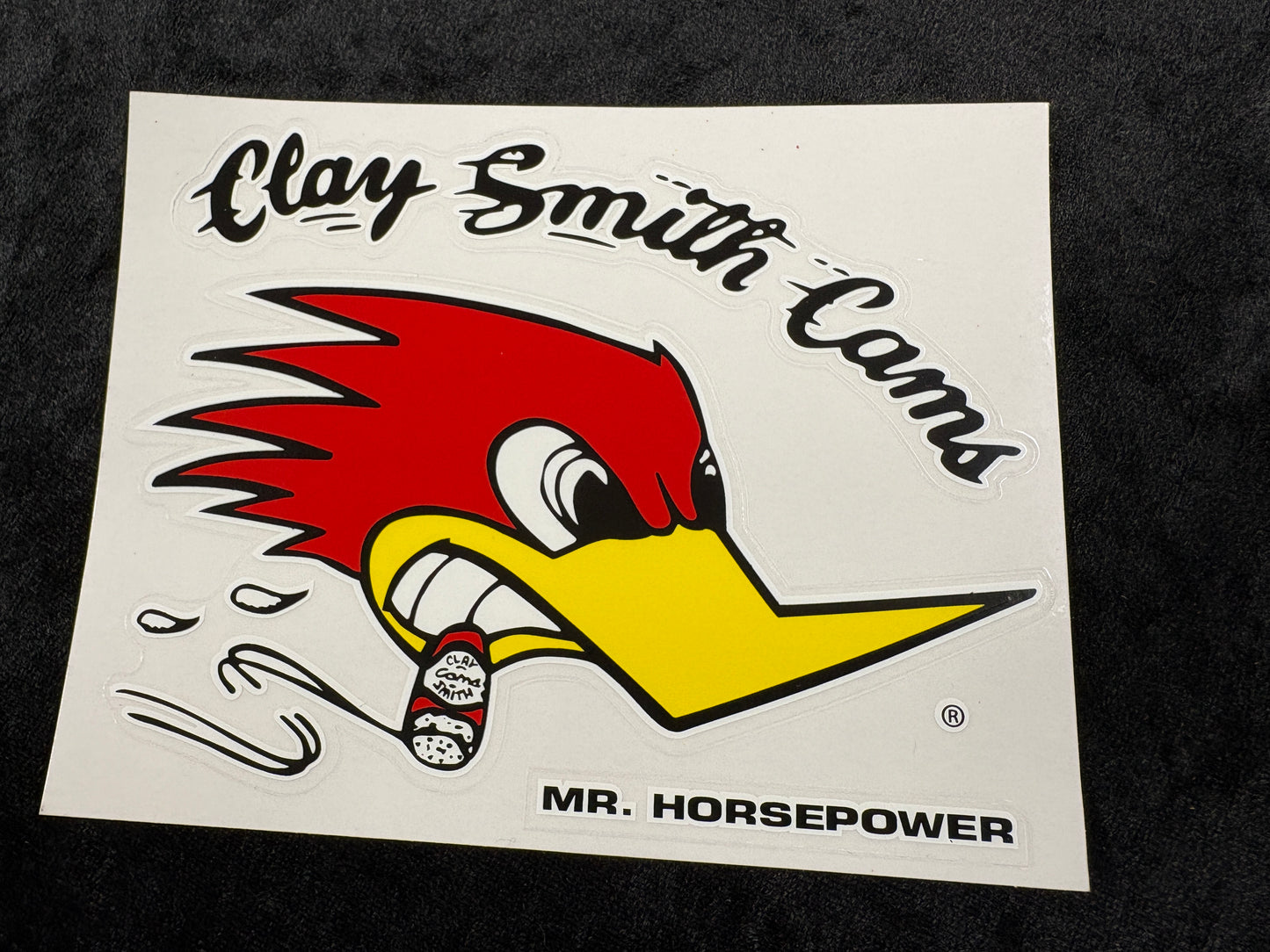 Clay Smith Cams Mr. Horsepower Medium 6" Decal
